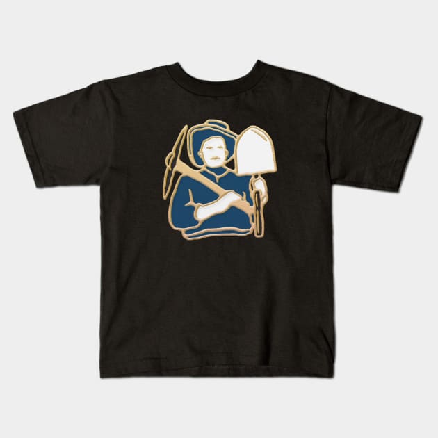 Vintage California Gold Miner Kids T-Shirt by Merchsides